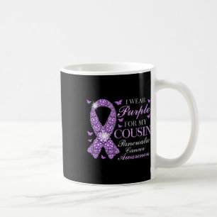 Taza De Café Uso Púrpura Para Mi Primo Contra El Cáncer Pancreá