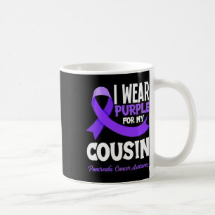Taza De Café Uso Púrpura Para Mi Primo Contra El Cáncer Pancreá