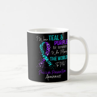 Taza De Café Uso Púrpura Verde azulado Para Alguien Que Extraño