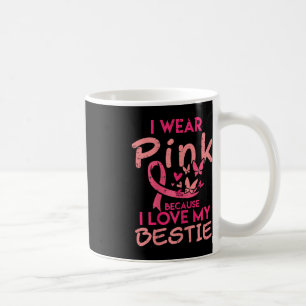 Taza De Café Uso Rosa Amo Mi Bestial Cáncer De Mama