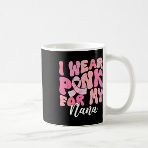 Taza De Café Uso Rosa Para Mi Pi De Concienciación Sobre El Cán