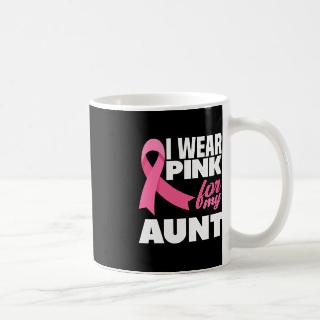 Taza De Café Uso Rosa Por Mi Tía Tía Tía, Consciente Del Cáncer (Derecha)