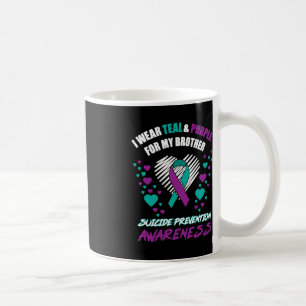 Taza De Café Uso TealandPurple Para Mi Hermano Suicidio Previst