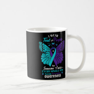 Taza De Café Uso Verde azulado Y Morado Para Alguien Que Me Enc