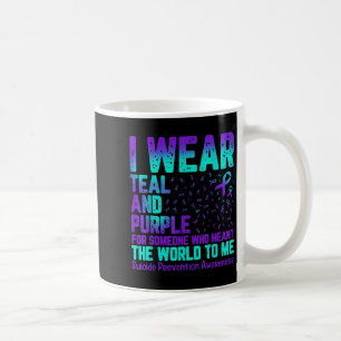 Taza De Café Uso Verde azulado Y Morado Para Alguien Que Signif