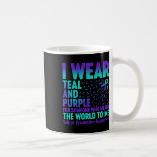 Taza De Café Uso Verde azulado Y Morado Para Alguien Que Signif