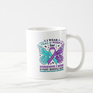 Taza De Café Uso Verde azulado Y Morado Para La Prevención Del