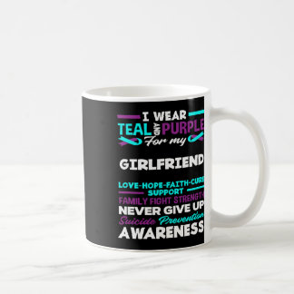 Taza De Café Uso Verde azulado Y Morado Para Mi Novia Suicida A
