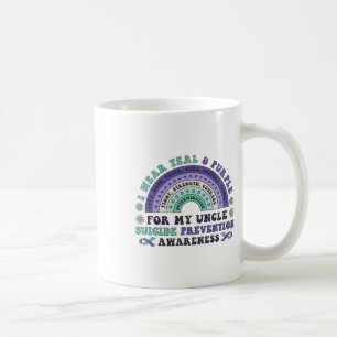Taza De Café Uso Verde azulado Y Morado Para Mi Tío Suicidio Pr