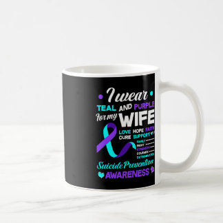 Taza De Café Uso Verde azulado y morado para prevenir suicidio