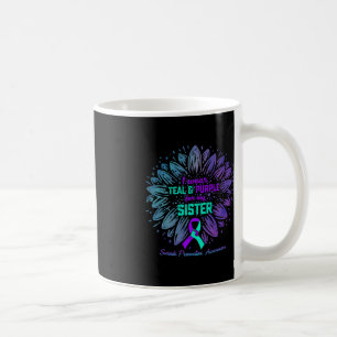 Taza De Café Uso Verde azulado y morado para prevenir suicidio