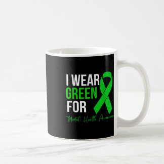Taza De Café Uso Verde Para Concienciación Mental De Salud Ment