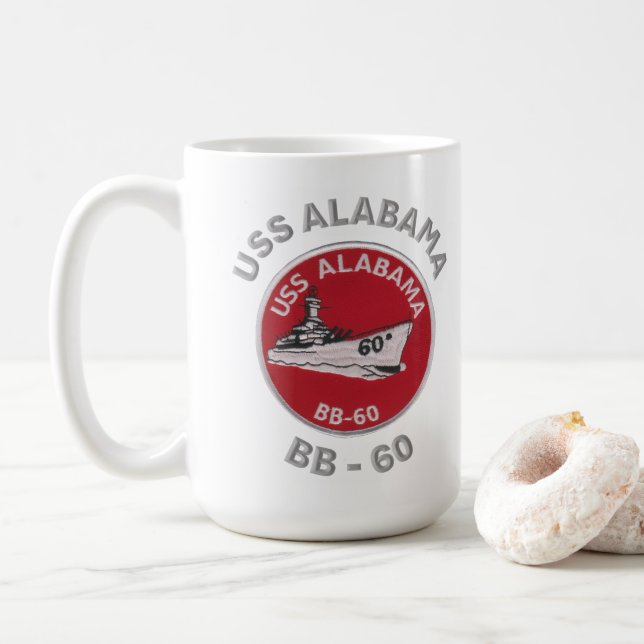 Taza De Café USS Alabama (BB-60) (Con donut)