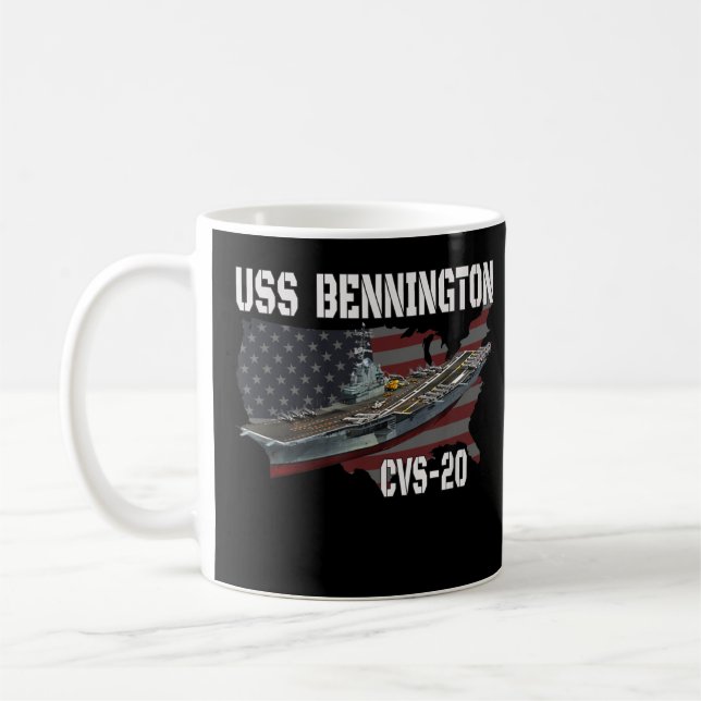 Taza De Café USS Bennington CVS-20 Veteranos de portaaviones (Izquierda)