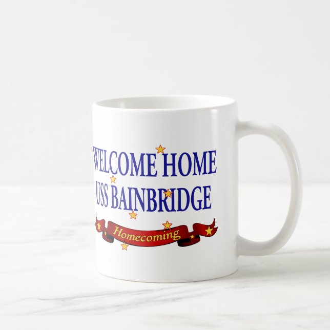 Taza De Café USS casero agradable Bainbridge (Derecha)