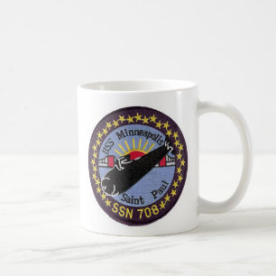 Taza De Café USS Minneapolis St Paul SSN 708 Mug