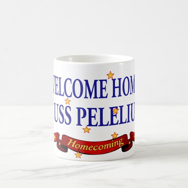 Taza De Café USS Peleliu casero agradable (Centro)