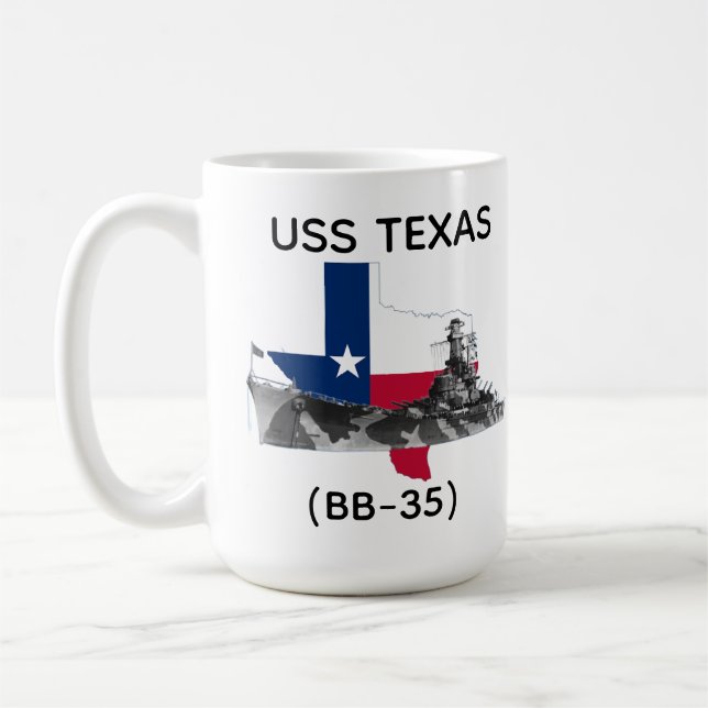 Taza De Café USS Texas (BB-35) 2  (Izquierda)