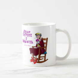 Taza De Café ¡Usted conseguirá mi punto! Abuelita, fucsia,