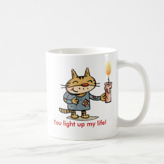 Taza De Café Usted enciende para arriba mi vida