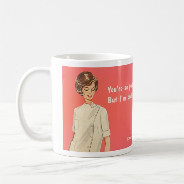 Taza De Café Usted es bonito, yo es más bonito (Izquierda)