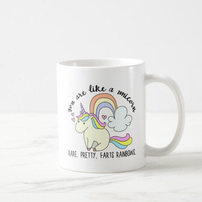 Taza De Café Usted es como un unicornio (Derecha)