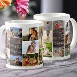 Taza De Café Usted es el Panel de Madera de 14 Collages de foto<br><div class="desc">Romántico fotomontaje con 14 fotos propias. El diseño tiene paneles de estilo rústico de madera con letras "tú eres el" en la moderna tipografía de escritura informal y de gran tamaño. La plantilla de fotos está configurada para que añadas 14 de tus imágenes favoritas, que se muestran en una mezcla...</div>
