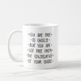 Taza De Café Usted es libre de elegir Open Minded Brain