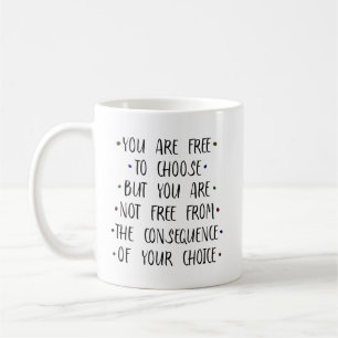 Taza De Café Usted es libre de elegir Open Minded Brain
