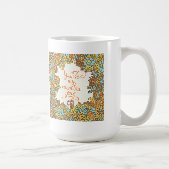 Taza De Café Usted es mi número uno (Derecha)