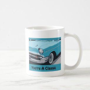 Taza De Café Usted es un clásico, azul Chevy de la obra clási