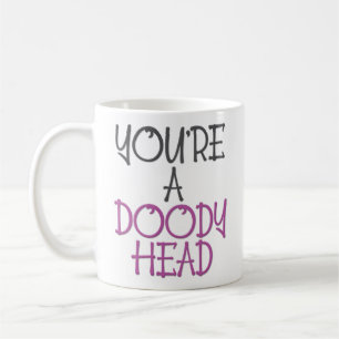 Taza De Café Usted es una cabeza de Doody