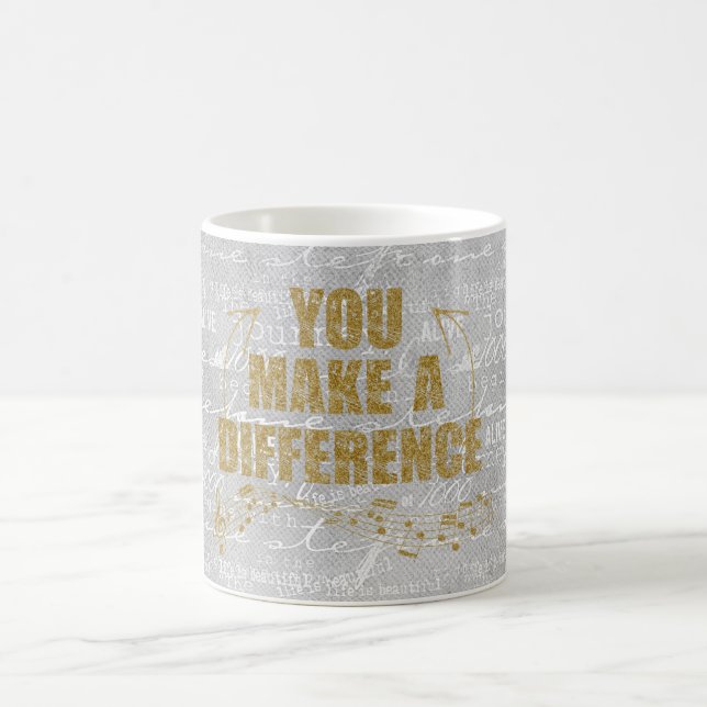 Taza De Café Usted Hace La Diferencia (Centro)