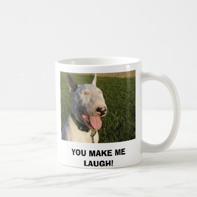 TAZA DE CAFÉ ¡USTED HACE QUE RÍE! (Derecha)