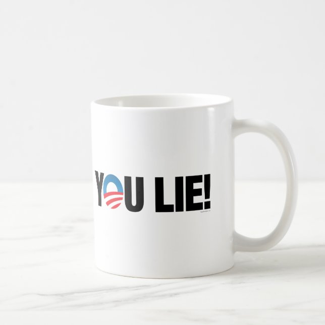 Taza De Café ¡Usted miente! drinkware (Derecha)