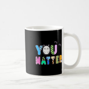 Taza De Café Usted - Pegatina de arte de tipografía colorida
