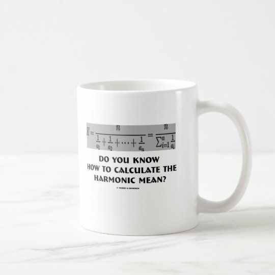 Taza De Café ¿Usted sabe calcular el medio armónico?