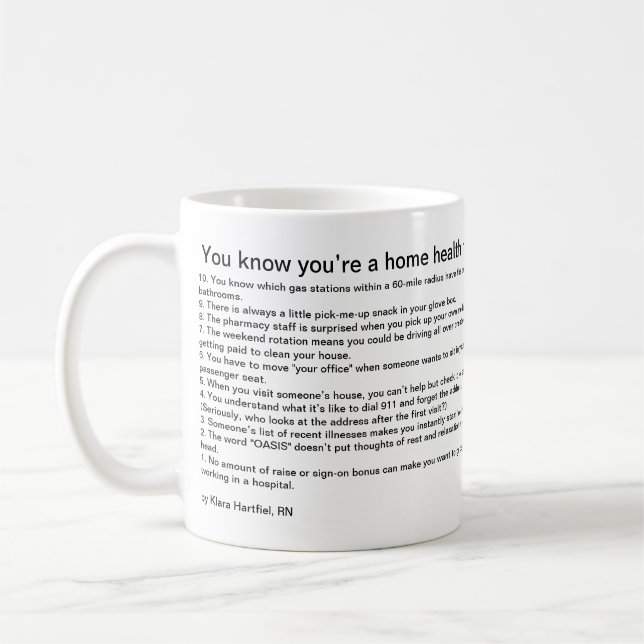 Taza De Café Usted sabe que usted es enfermera de asistencias (Izquierda)
