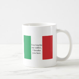 Taza De Café Usted Toucha mi café I Breaka usted hace frente a