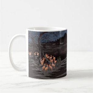 Taza De Café Utagawa Hiroshige - Incendios por la víspera de Añ
