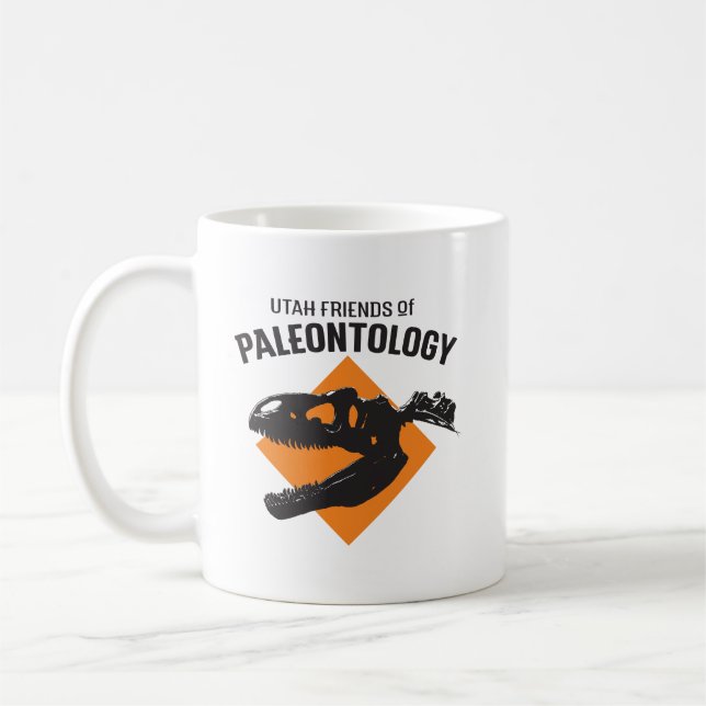 Taza De Café Utah Amigos de la Paleontología Mug (Izquierda)