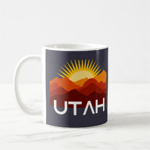 Taza De Café Utah Retro Vintage Desert Sunset
