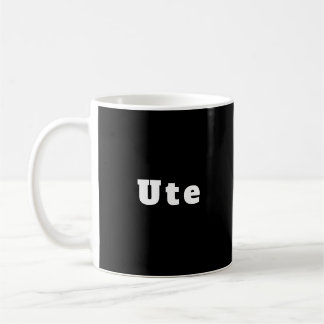 Taza De Café Ute schwarz weiß personalisiert