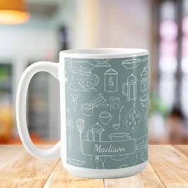 Taza De Café Utensilios de cocina de granja minimalista moderna