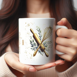 Taza De Café Utensilios para hacer panadería de oro