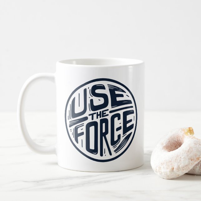 Taza De Café Utilizar la fuerza 2 (Con donut)