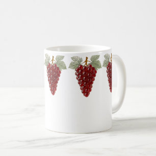 Taza De Café Uva de Cristal Rojo