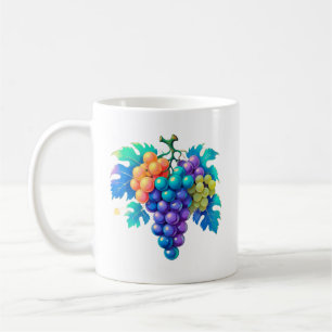 Taza De Café Uvas coloridas