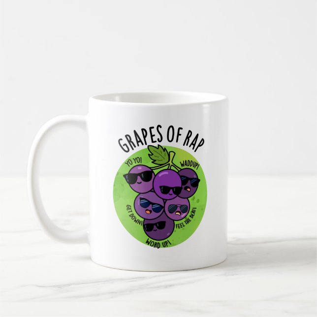 Taza De Café Uvas De Rap Fruit Funny (Izquierda)