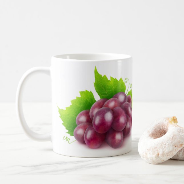 Taza De Café Uvas rojas (Con donut)